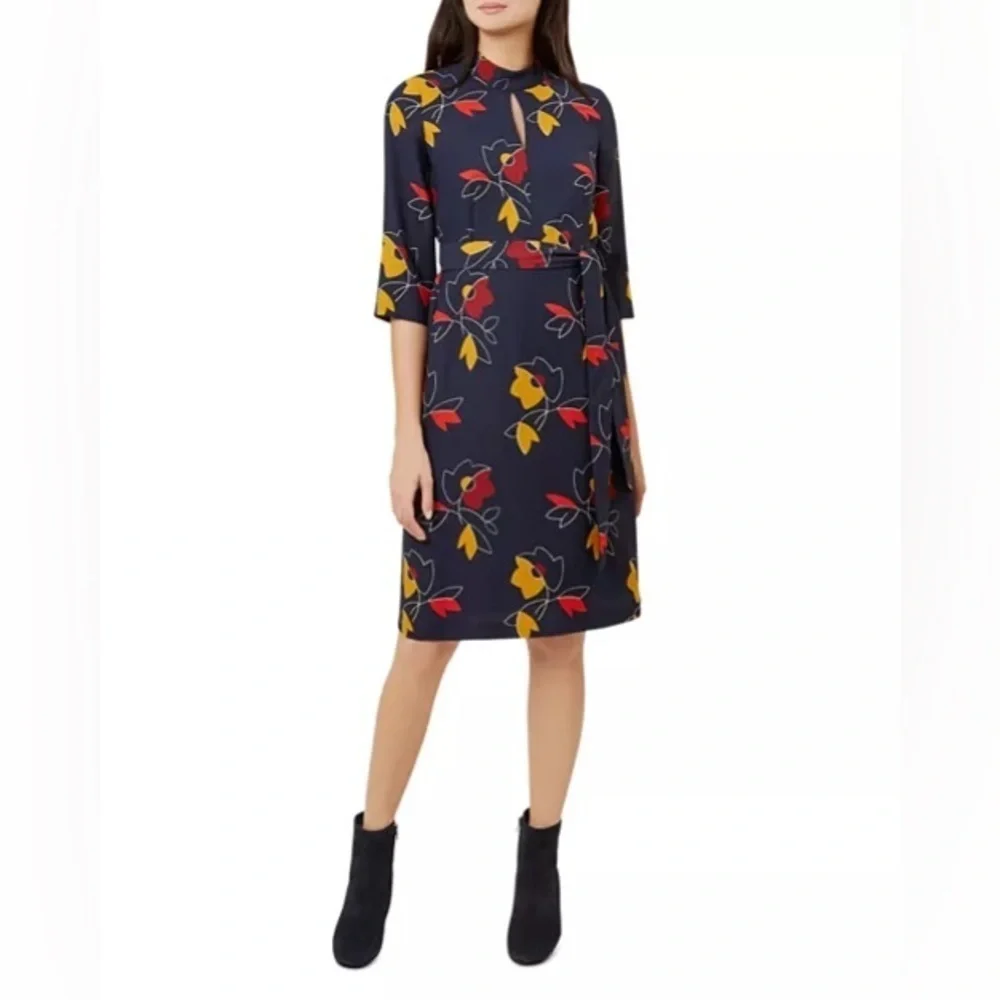 Hobbs Lyla Floral Print Dress - Picture 1 of 8